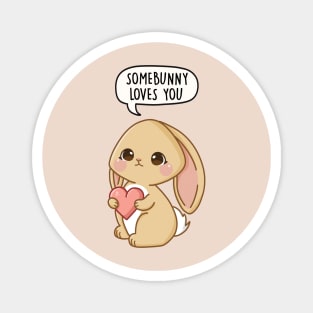 Somebunny loves you Magnet